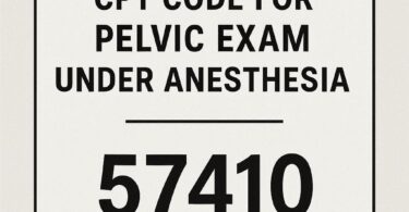 cpt code for pelvic exam under anesthesia
