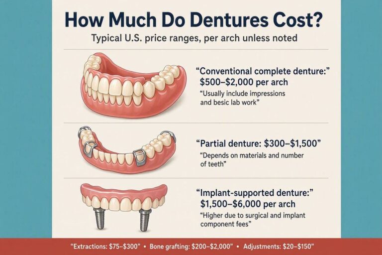 How Much Do Dentures Cost To Replace Teeth?