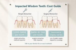 How Much Does It Cost To Remove Impacted Wisdom Teeth?