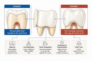 Why Do Veneers Cost More Than Crowns?